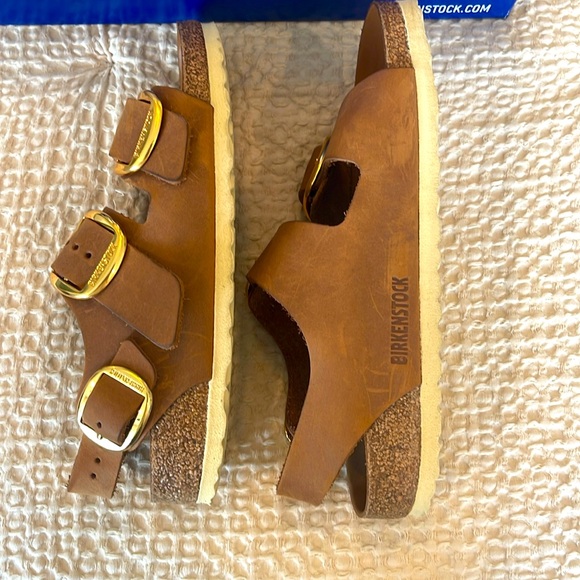 Milano Big Buckle Sandal - Cognac - EUC - 38 - Picture 7 of 9